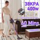 thumbnail image 2 of FUNCCUBE Aspiradora inalámbrica, aspiradora de mano para el hogar, resistente a enredos, hasta 50 minutos de autonomía, potente succión, recargable, ligera, portátil, versátil para alfombras, suelos, 2 of 5