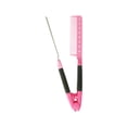 thumbnail image 4 of Peine alisador de cabello Cepillo para el cabello Plegable Ligero Cepillo para el cabello de salón Peine Rosa roja, 4 of 8