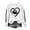 White, variant on Football Sweatshirt for Women Rugby Graphic Game Day Crewneck Long Sleeve Sweater Pullover Tops Blouse