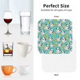 thumbnail image 6 of Kdxio Panda Bathing Funny Coasters,4 Pcs Leather Coasters,Housewarming Gifts,Protect Furniture from Water Marks Scratch and Damage, 6 of 6