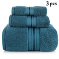 thumbnail image 2 of Coofit Bath Towels Set Cotton 3PCS Super Absorbent Washcloth Hand Towel for Bathroom, 2 of 10