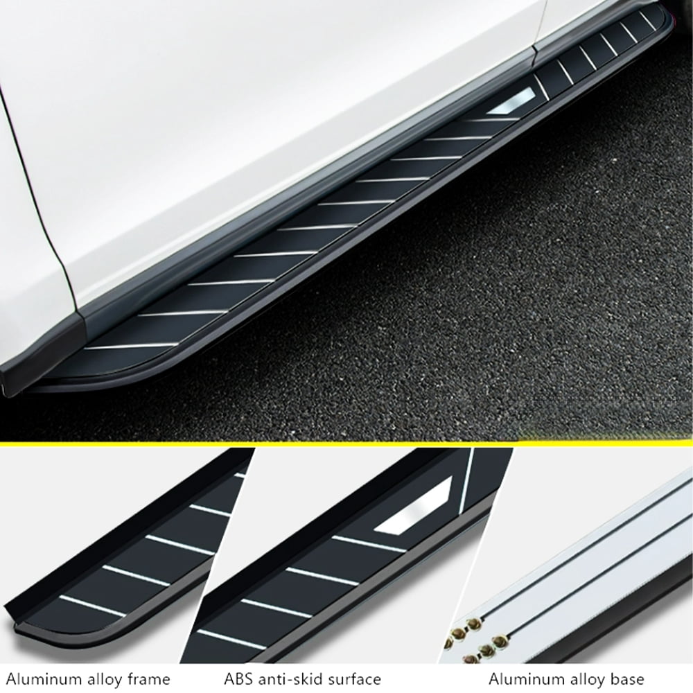 2 pcs fit for JEEP Grand Cherokee 2022-2025(Exc.4XE) Running Boards Aluminium Side Step Nerf bar (with Brackets)  black