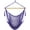 Purple, variant on Hammock Chair with Spreader Bar Caribbean Hammock Swing Chair 300 LBS Weight Capacity XL Rope Hanging Chair for Outdoor Indoor Garden Yard - Orange