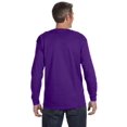 thumbnail image 2 of Gildan Heavy Cotton 5.3 oz. Long-Sleeve Men T-Shirt Purple Large, 2 of 3