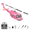 Pink, variant on C032 UH-1 Huey 6CH Gyro Stabilized RC Helicopter - Flybarless Scale Model with Altitude Hold & Optical Flow, RC Helicopters for Adults, Yellow & Blue