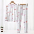 thumbnail image 2 of masbird Baby Toddler Girls Boys Funny Graphic Cotton Long Sleeve Pajamas 2 Piece Pjs Set 6-12 Months 12-24 Months 2t 3t 4t 5t 6t 7t 8t 9t Children(White,7-8 Y), 2 of 8