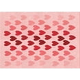 thumbnail image 1 of Ahgly Company Machine Washable Indoor Rectangle Transitional Pink Area Rugs, 5' x 7', 1 of 7