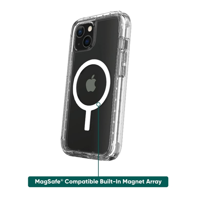 Magnetic Case for iPhone 7 Plus/8 Plus Case,[Wireless Charging] [Compatible  with Magsafe] No Yellowing and Military Drop Protection, Transparent Phone