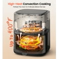 thumbnail image 4 of Suodoka 10 in 1 Air Fryer 6 Qt Capacity, Compact Countertop with Nonstick Basket, 400F Air Crisp, 4 of 9