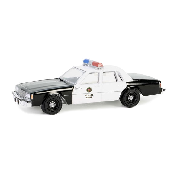1982 Chevrolet Impala "LAPD" Black and White "Hobby Exclusive" Series 1/64 Diecast Model Car by Greenlight