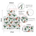 thumbnail image 7 of Green Dinosaurs Christmas Pattern Apron-Garden Aprons for Women with Pockets-Cotton Linen Waterproof Kitchen Cooking Gardening Aprons Adjustable for Kitchen,Cooking,BBQ and Salon 33x27 Inch, 7 of 7