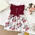 thumbnail image 1 of LOVZFMLL Robe de Princesse Imprimée pour Enfants et Filles de 4 à 14 Ans, Manches Longues, Col Rond, 1 of 3
