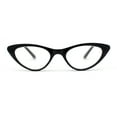 thumbnail image 3 of Classic Iconic Fashionable Cat Eye Snug Reading Glasses Black +1.25, 3 of 4