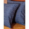 thumbnail image 4 of Kika Home Collections Handmade 18" x 18" Modern Dark Blue Solid Decorative Pillow Covers, 2 Count, 4 of 4