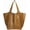 Khaki, variant on Large Capacity Shoulder Wallet Purse for Work Travel Shopping Women’s Hobo Retro Tote Handbag