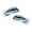 bleu, variante sur 2 Pcs Grand 3D Bouche Œil Kayak Bateau de Pêche Dériveur Pare-Chocs Accessoires Graphiques - Choisir Couleurs Bleu