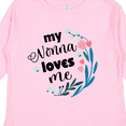 thumbnail image 4 of Inktastic My Nonna Loves Me for Girls Granddaughter Girls Long Sleeve Toddler T-Shirt, 4 of 5