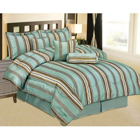 at home laurel 7 piece comforter set blue walmart com at home laurel 7 piece comforter set blue walmart com