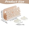 thumbnail image 3 of Suction Cup Kitchen Sink Sponge Holder, Plastic Sponge Holder for Kitchen Sink, Hollow Floral Plastic Wall Mount Holder, Kitchen Sink Sponge Holder Suction 1Pcs, 3 of 4