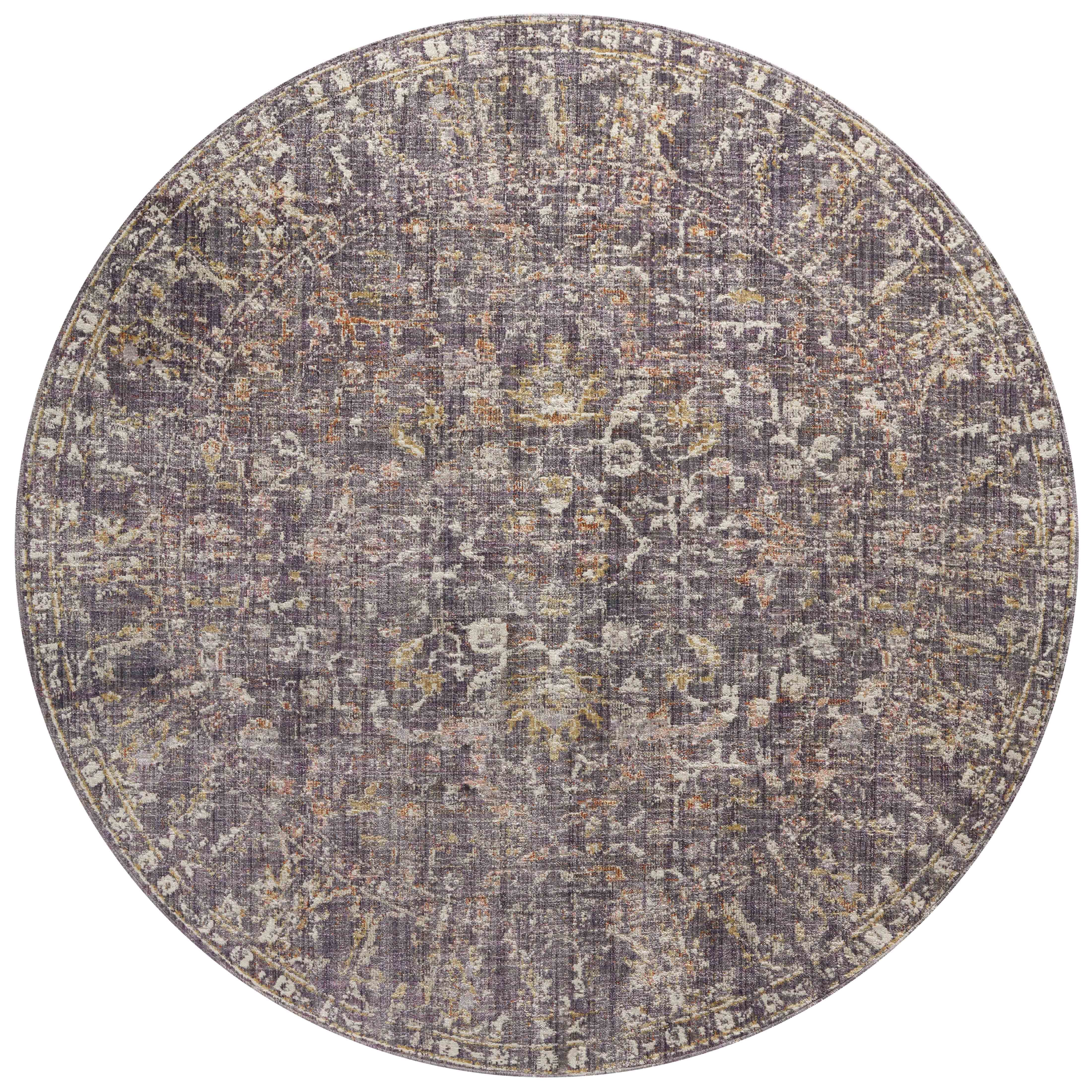 Chris Loves Julia x Loloi Rosemarie Graphite/Multi 3'-7" x 5'-7" Area Rug