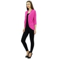 thumbnail image 2 of Bimba Women Solid Shrug Spandex 3/4 Sleeve Casual Shrug Cardigan, 2 of 5