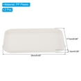 thumbnail image 2 of Unique Bargains 9x7' Fast Food Tray, 2 Pack PP Plastic Reusable Multi-Purpose Non-Slip Serving Tray White, 2 of 5