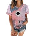 thumbnail image 1 of Pntutb camiseta de mujer camisetas divertidas lindas de manga corta camiseta Tie-Dye camiseta tops blusa regalo para mujer Pntutb Pntutb-1021, 1 of 6