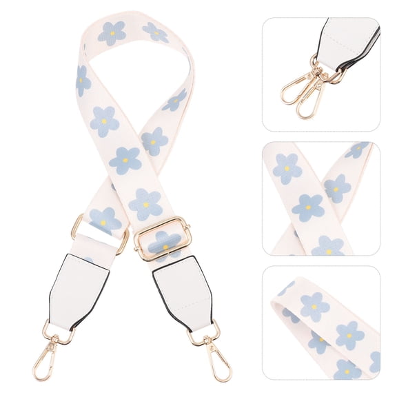 LOLIPPYY Adjustable Crossbody Shoulder Strap with Hook for Purse, White, 1 Set Compatible for Women