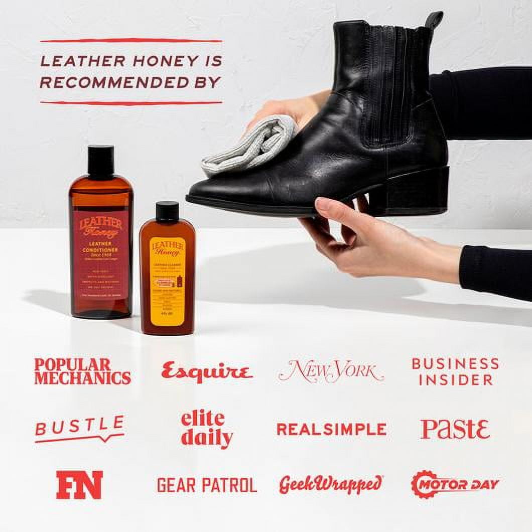 Leather Honey Leather Conditioner, the Best Leather Conditioner Since 1968,  8 Oz Bottle. For Use on Leather Apparel, Furniture, Auto Interiors, Shoes,  Bags and …