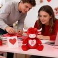 thumbnail image 4 of Red Highland Cow Stuffed Animal Plush, 10" Soft Toy, Valentine's Day Gift for Women Men, Birthday Present, New Year Home Decor, 4 of 8