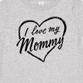 thumbnail image 4 of Inktastic I Love My Mommy in Black Chalk Heart Boys or Girls Baby T-Shirt, 4 of 5
