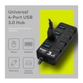 thumbnail image 3 of Hub USB Knox Gear de 4 puertos 3.0 con interruptores individuales y LED, 3 of 9