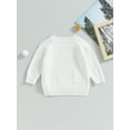 thumbnail image 4 of Bagilaanoe Newborn Baby Girl Boy Knitted Sweater Long Sleeve Pullover 3M 6M 9M 12M 18M 24M Infant Warm Jumpers Tops Fall Loose Knitwear, 4 of 9