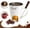 White, variant on Tozuoyouz Sweet Chocolate Fondue Mugs Contain Fondue Cup & Forks, Chocolate Melting Cup, Mini Chocolate Fondue Set Without Tealights, Fondue Cups With Forks For Date Night Birthday Wedding Gifts