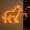 Dark Yellow, variant on Wolf Neon Sign, Hunting Lodge Light,Ranch Led Sign, Men's Room Neon Decor(Orange)