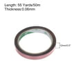thumbnail image 2 of Uxcell Rose Red Metalized Tape 0.5" x 55 Yards Decor Tape for Detailing Accent Wall Graphic Arts, 2 of 5