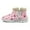 Animal Footprint, variant on Green Snow Boots for Big Girls Women Comfortable Plush Winter Boots Soft and Warm Flannel Lining Christmas Snow Boots