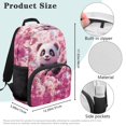 thumbnail image 7 of Uorisanigo Kids Backpack for School Travel and Sports Large Capacity Casual Daypack with Front Zipper Pocket for Organizer Cherry Blossom Panda Print, 7 of 7