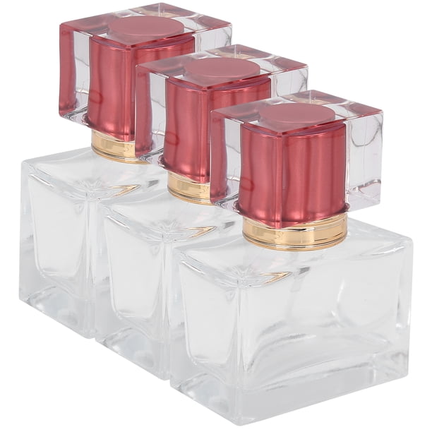 Atomizador 3 Uds Botella De Perfume Vacía Recargable De Vidrio Dispensador De Atomizador De Perfume Cosmético 30ml