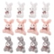 thumbnail image 5 of 12 llaveros de conejito de peluche, colgantes decorativos de conejo., 5 of 8