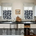 thumbnail image 4 of Country Boho Curtains 24" Short - 3 Panel Floral Farmhouse Set with Vintage Botanical Design, Rod Pocket, 4 of 6