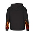 thumbnail image 3 of Men's Hoodies Butterflies Printed Sweatshirts with Pockets Lightweight Hooded Pullover Fall Outwears Work Wear Sweaters Hoody Flame Long Sleeve Tops Sportswear Hoodie for Men, 3 of 5