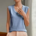 thumbnail image 2 of Chbgutlmr Tank Tops for Women Crewneck Casual Dressy Plain Sleeveless Tops Summer Loose Comfy Basic Vests, 2 of 5