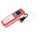 thumbnail image 4 of Mini Mobile Cell Phone Small Mobile Phone Bluetooth Headset Dialer with Ear Hook Support SIM 0.66inch Red, 4 of 5