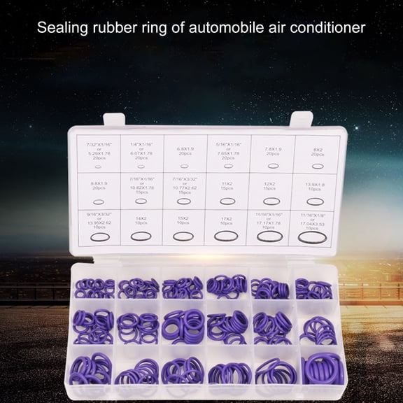 270Pcs O-ring Anti-static Smooth Surface Rubber UV Resistance Sealing Ring for Professional Plumbing, Power Supply, Control Box, General Power Line Outlet Protection, Appliances, Motors