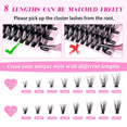 thumbnail image 6 of Aliver Single Lashes Eyelash Clusters 280 Pcs Individual Lashes 9-16 mm 30D+40D Mixed Lash Clusters DIY Lash Extension Self Application at Home, 6 of 8