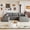Dark Gray, variant on MAYEERTY 103 Inch Cloud L Shaped Sectional Sofa, Plush Corduroy Deep Seat Corner Couch, No Assembly Modern Minimalist Sofa for Living Room Apartment