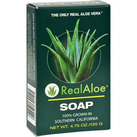 Real Aloe Aloe Vera Bar Soap - 4.75 oz (Best Aloe Vera Soap For Acne)