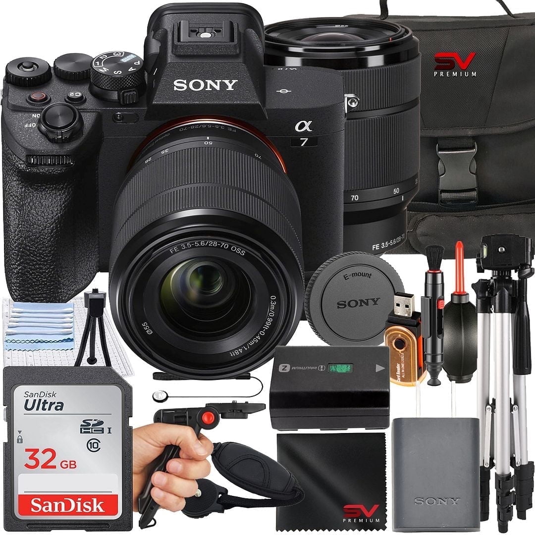 Sony A7 IV with 28-70mm + 55-210mm Lenses + 420-800mm Lens +128GB