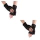 thumbnail image 4 of Minnieouse Manoplas de mujer encaje rosa guantes de fiesta sin dedos cortos decorativos hermana novia usable moda transpirable negro Negro 2piezas Minnieouse CBP438656, 4 of 6